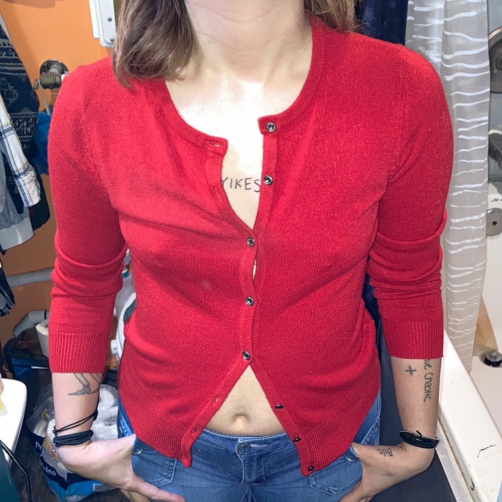 Red Woman’s cardigan size S